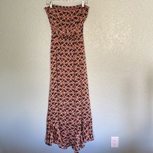 The Webster strapless maxi dress